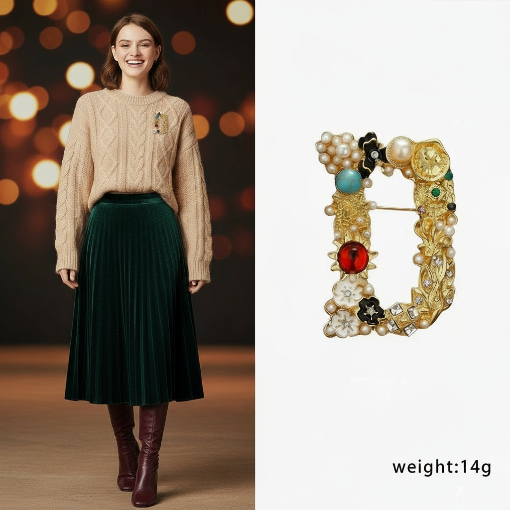 Broche - Lettre Couture